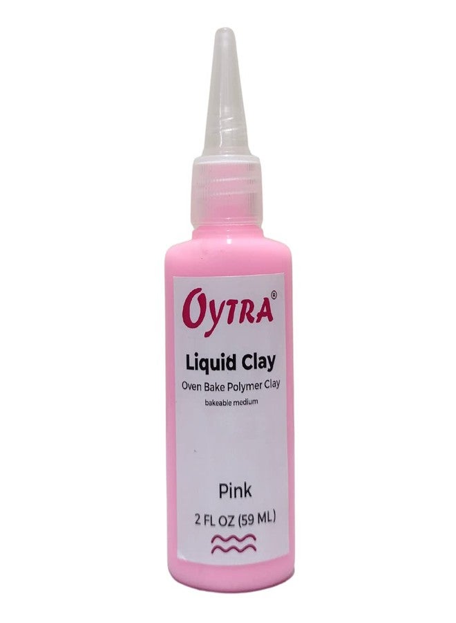 Oytra 60 ml Liquid Polymer Oven Bake Clay Jewelry Making & Craft Modeling Material Clay Softener for DIY Earrings Pendants Figurines Scrapbook Arts & Crafts Supplies (Pink) - Image 1